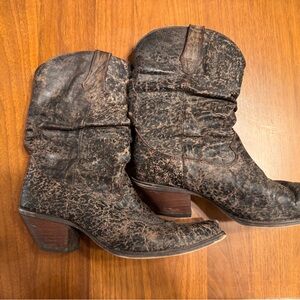 Durango Black and Brown Heeled Boots size 9